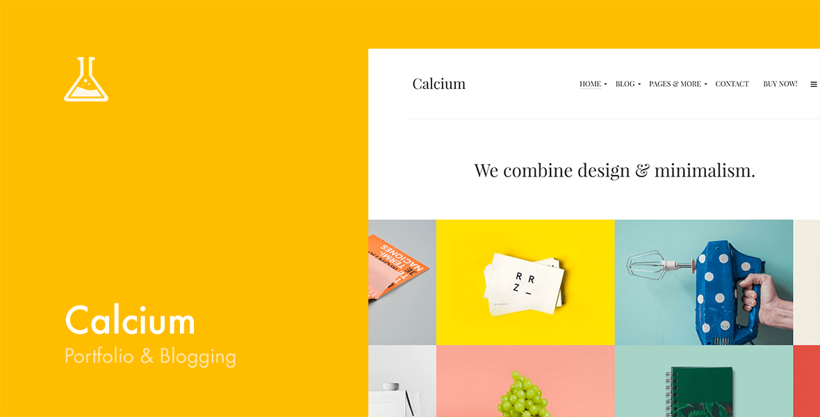 Calcium — Minimalist Portfolio & Blogging Theme