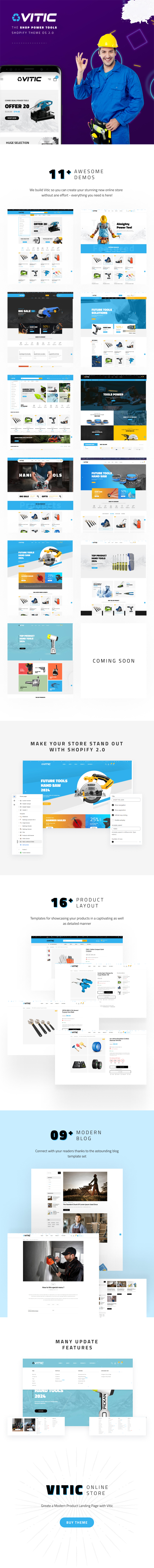 Vitic – Tools Store Shopify Theme OS 2.0 - 1