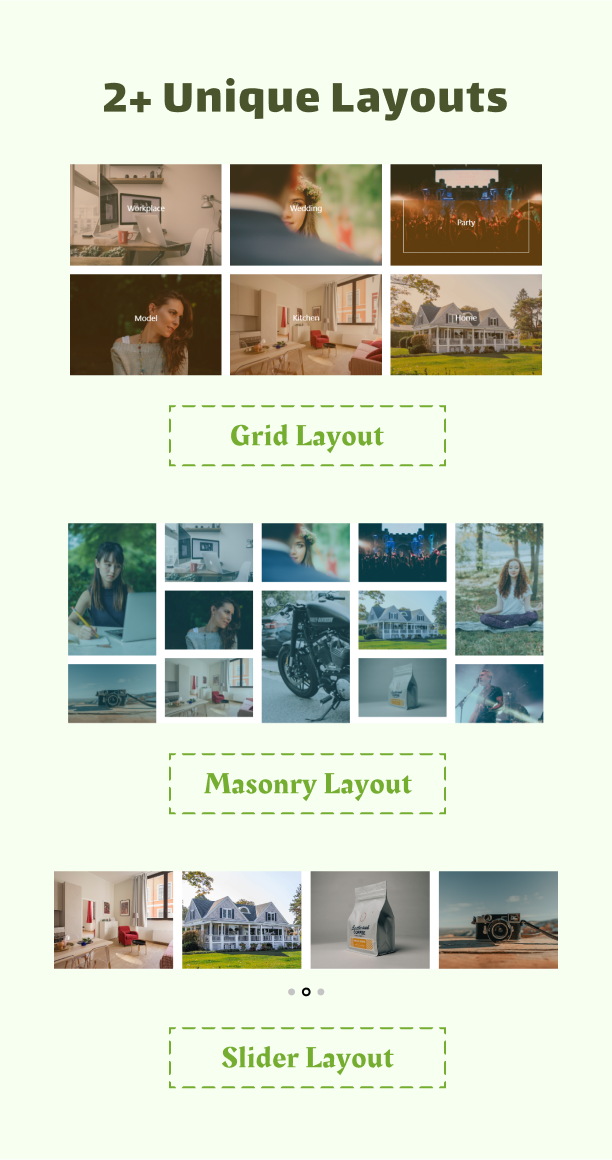Unique Layouts - Gallery Showcase Pro for WordPress