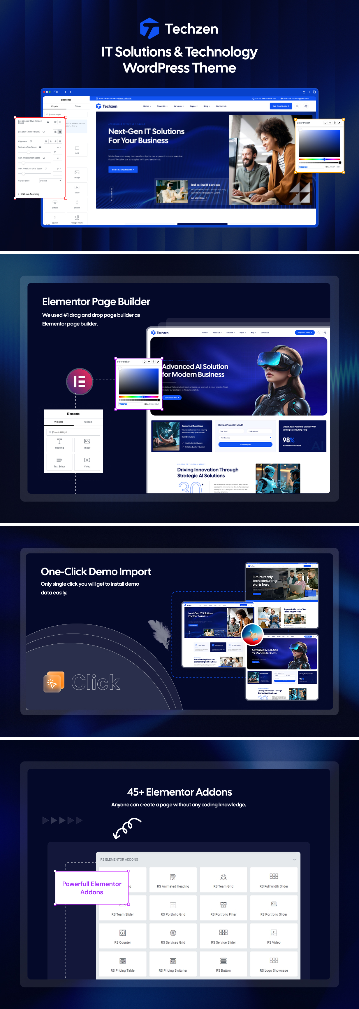 Techzen – IT Solutions & Technology WordPress Theme - 4