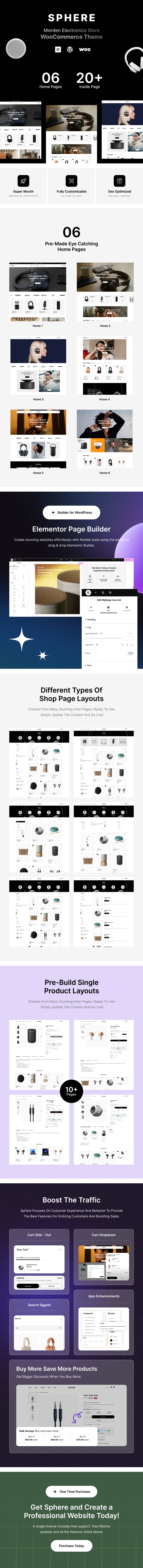Electronics Store WooCommerce Theme Sphere Preview