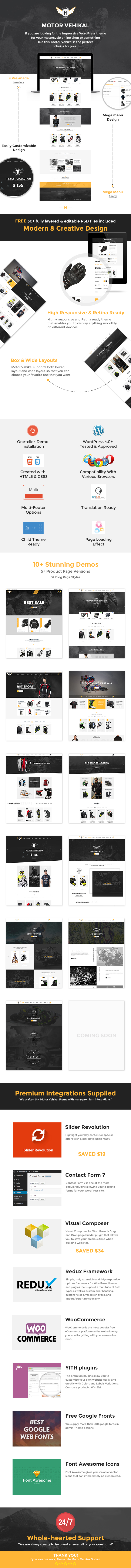 Motor Vehikal - Motorcycle WooCommerce WordPress Theme