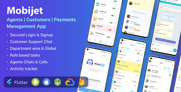 Mobijet ADMIN - Manage & Monitor Agents, Customer & Payments | Android & iOS Flutter app - 11