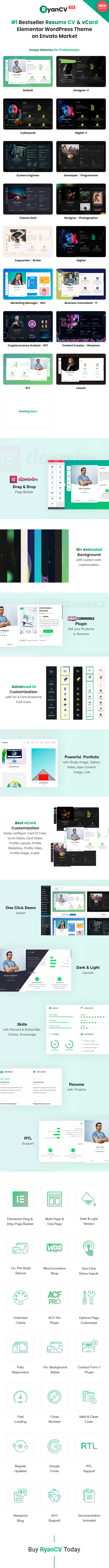 Personal Portfolio Resume WordPress Theme