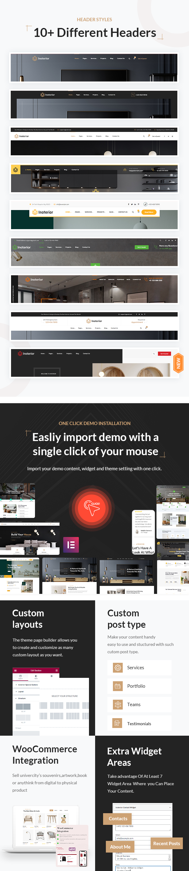 Inoterior - Interior Design WordPress Theme