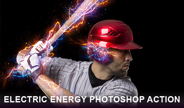 Electric energy Photoshop action
