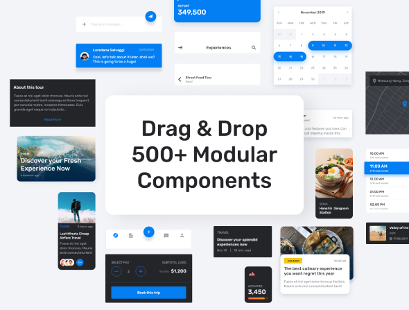 Travel Booking App for Adobe XD