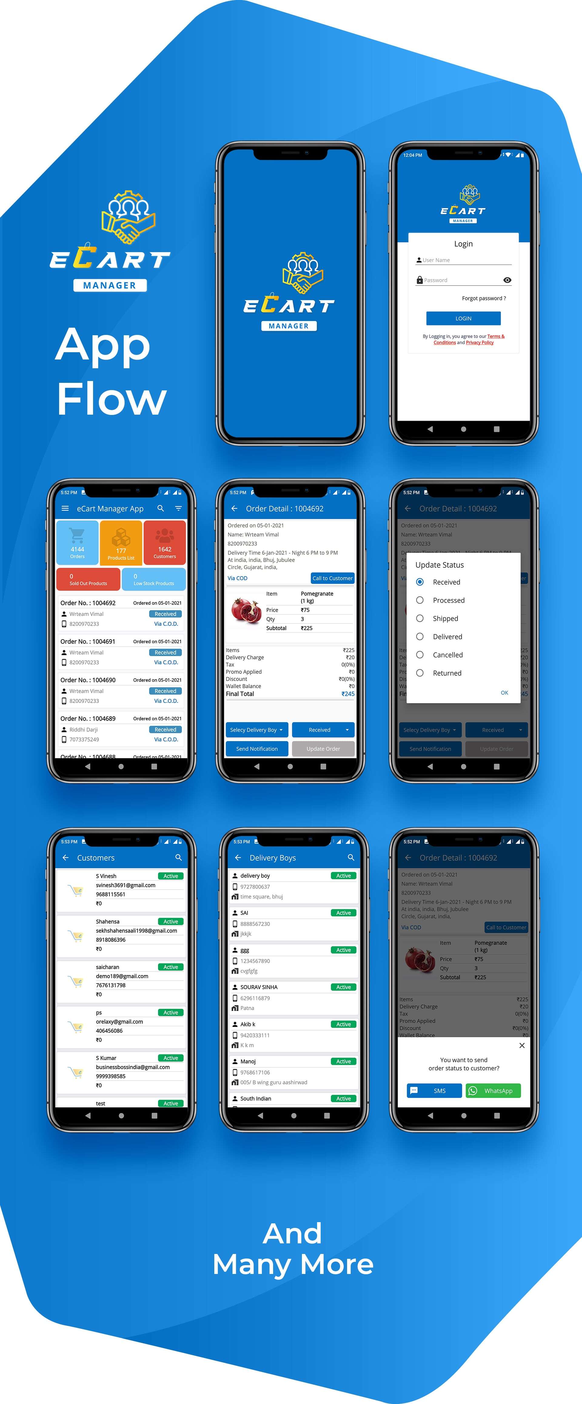 eCart - Ecommerce Admin / Store Manager app - 2