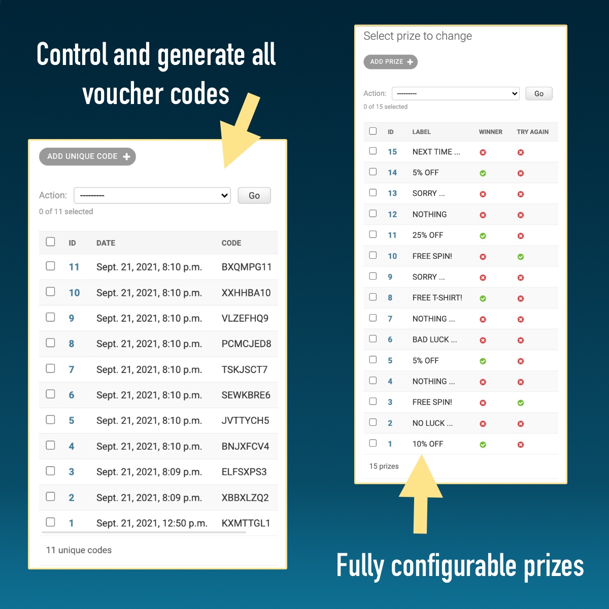 Voucher Wheel - Engage and give prizes to your customers - 2