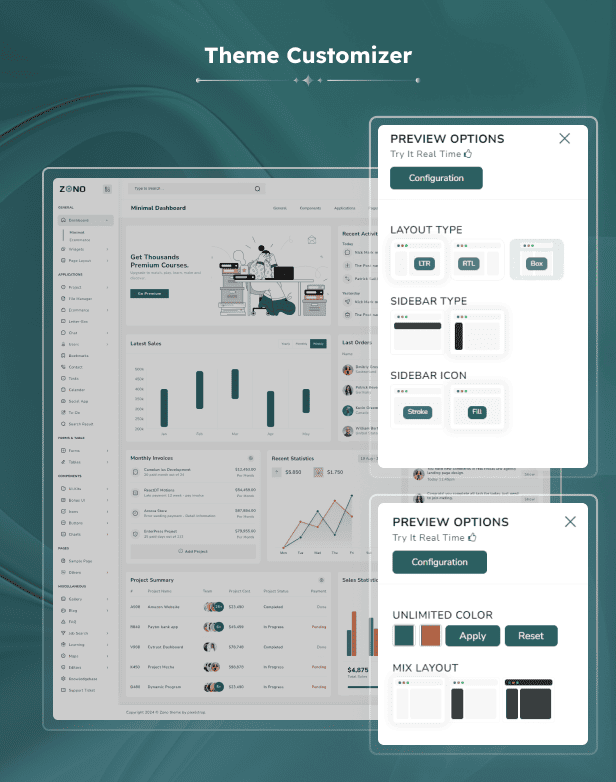 Zono – React Nextjs Admin & Dashboard Template