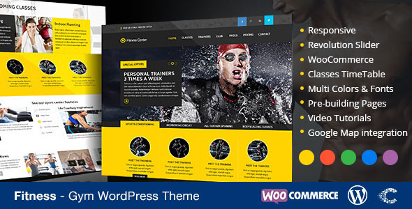 Fitness WordPress Theme
