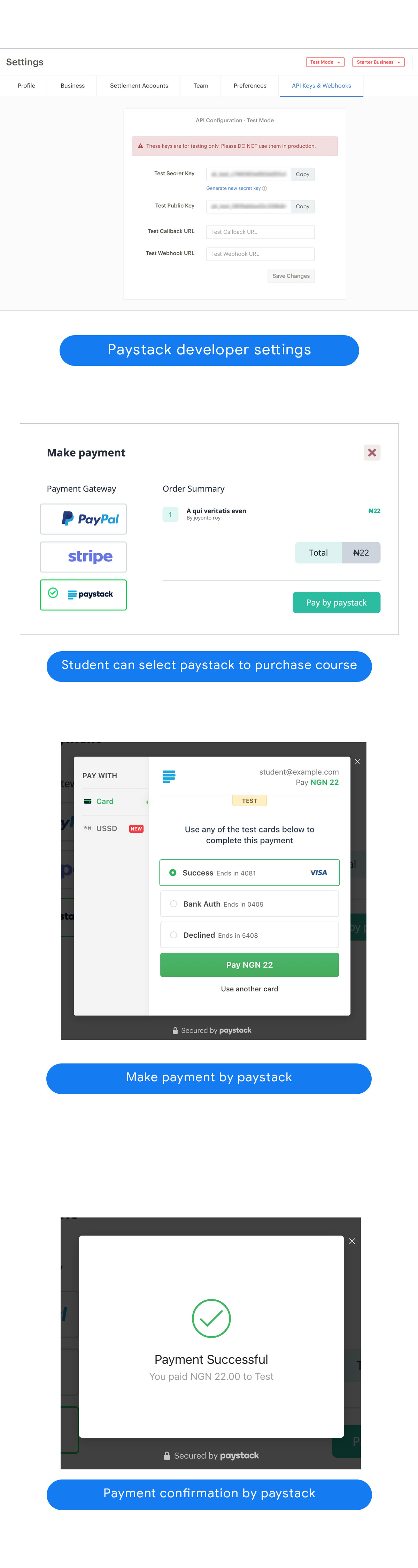 Academy LMS Paystack Payment Addon - 2