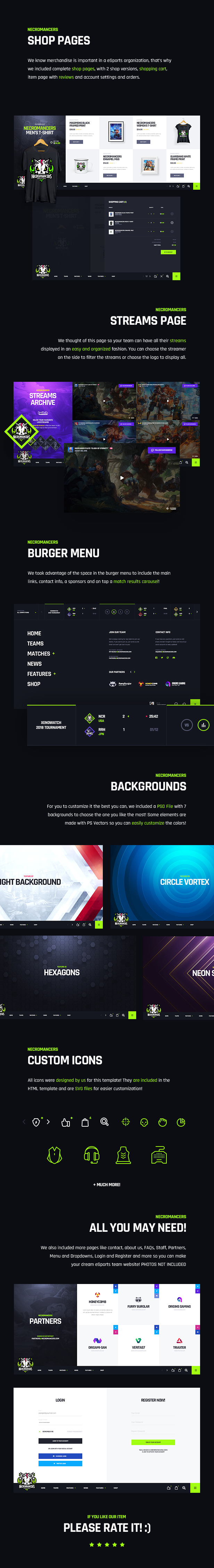 Necromancers - eSports Team HTML Template