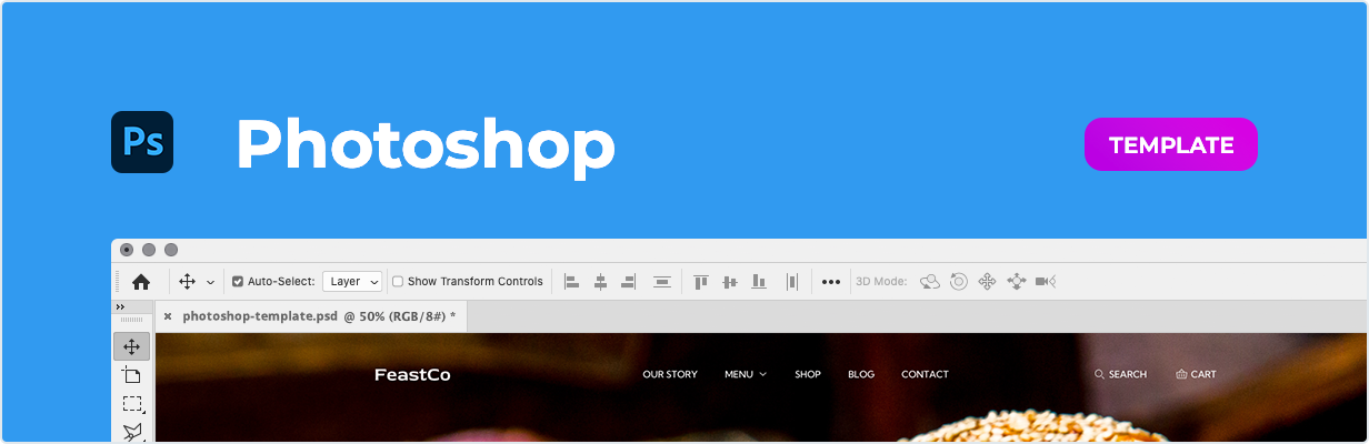 FeastCo – Restaurant Template for Adobe Photoshop