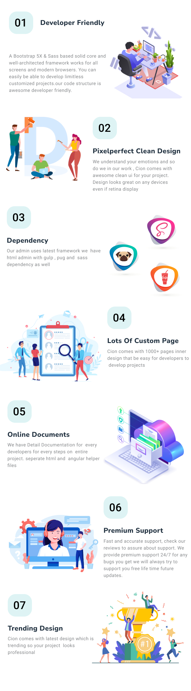 Cion Admin Dashboard theme