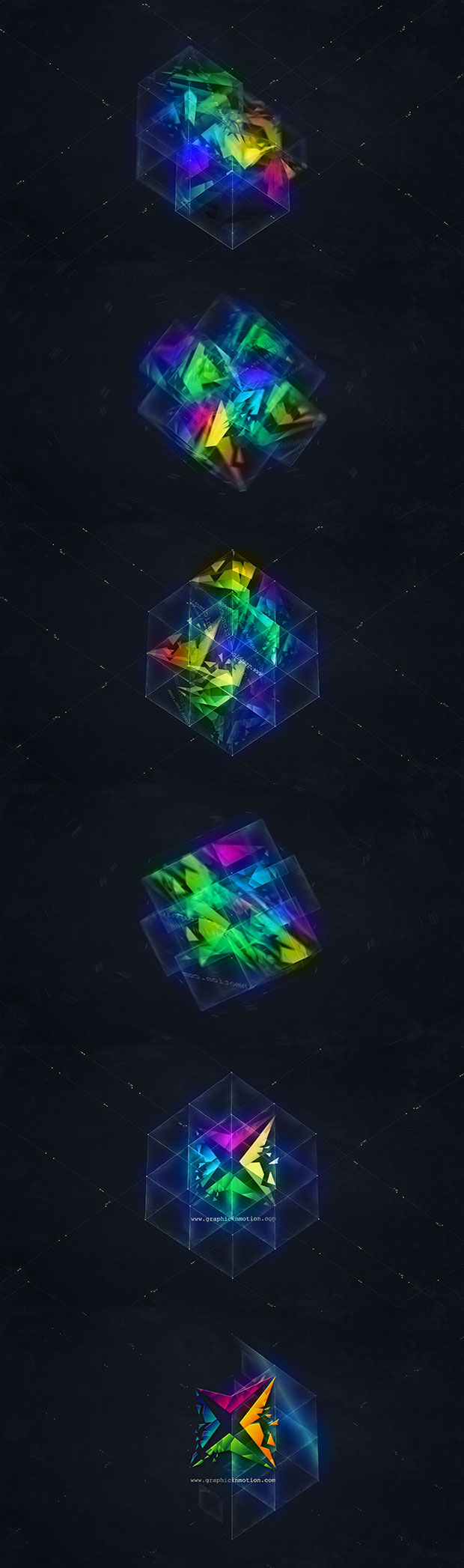 3D Magic Cube Logo Reveal - 1