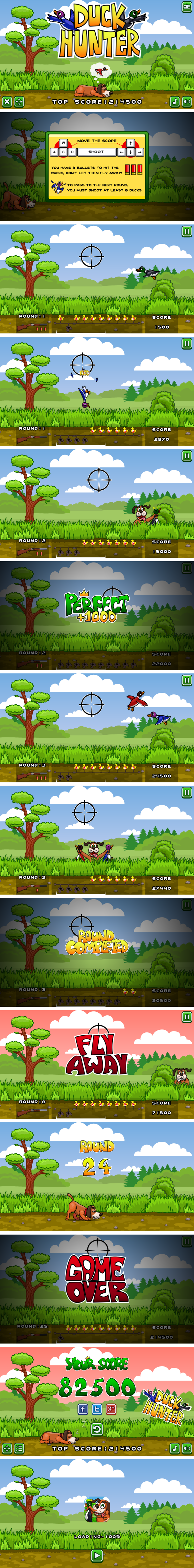 Duck Hunter - HTML5 Game 