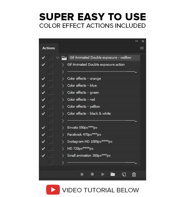 Gif Animated Double Exposure Photoshop Action - 5