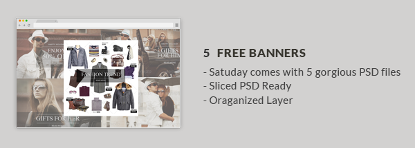 Saturday - E-Commerce Responsive Email Template - 2