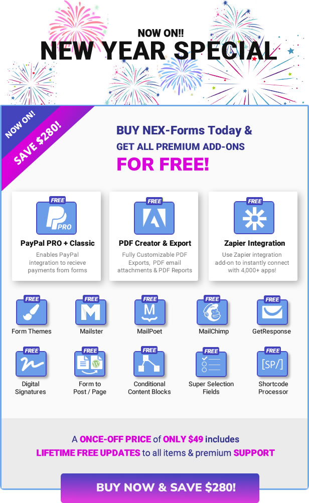 NEX-Forms - NEW YEAR SPECIAL!