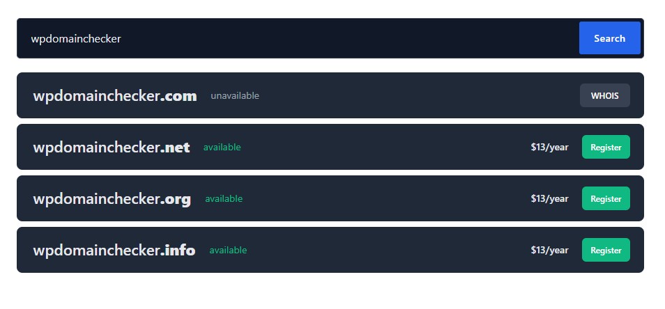 WP Domain Checker - 4