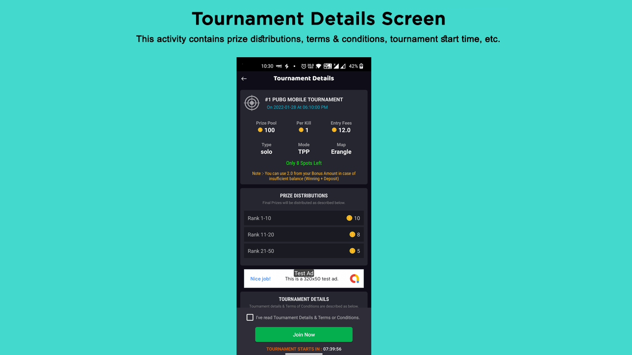 GamersBaazi - Tournament Application | Admob Ads | Web Based Admin Panel - 8