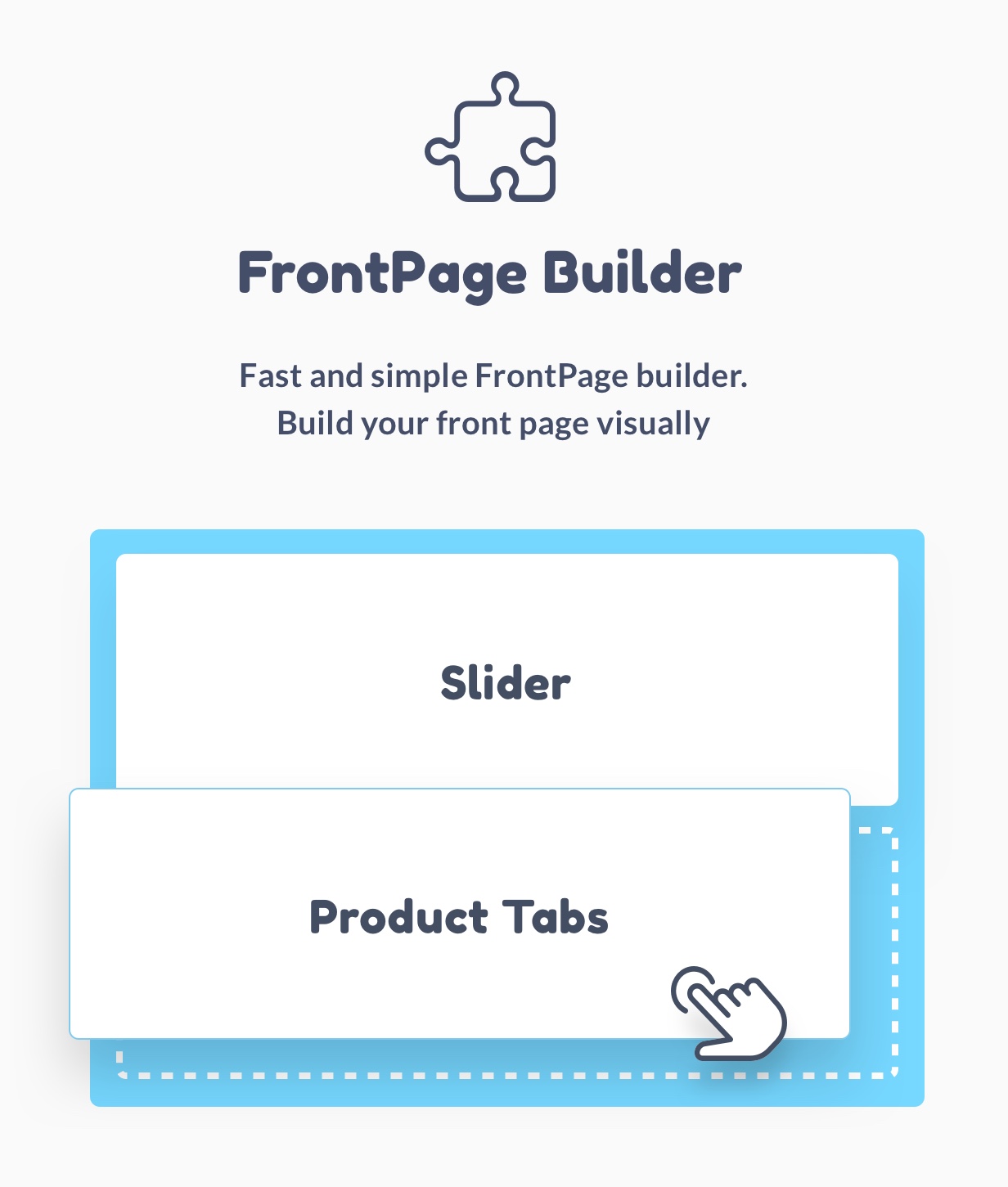 FrontPage builder FrontPage builder