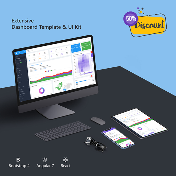 Elite Able - Bootstrap 4, Angular 10 & Reactjs Redux Admin Template - 5