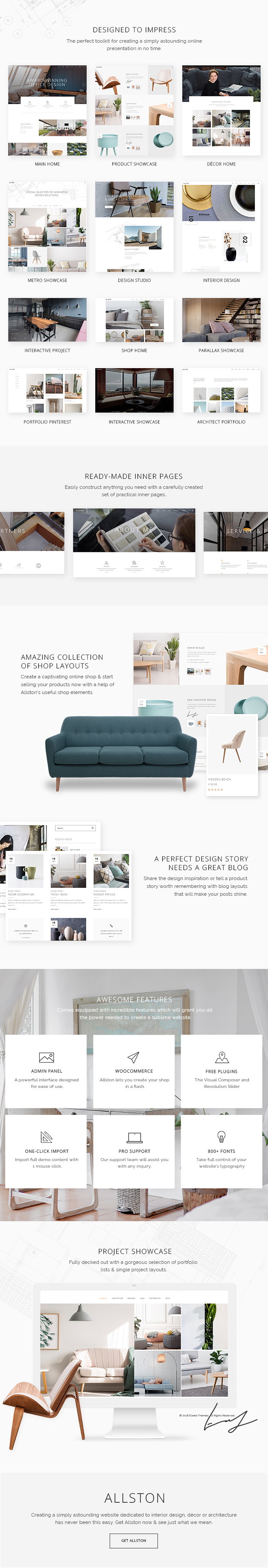 Allston - Contemporary Interior Design and Architecture Theme - 1