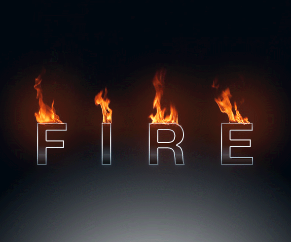 GIF Animated fire Photoshop effect action