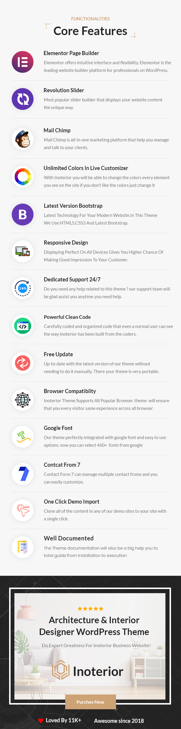 Inoterior - Interior Design WordPress Theme