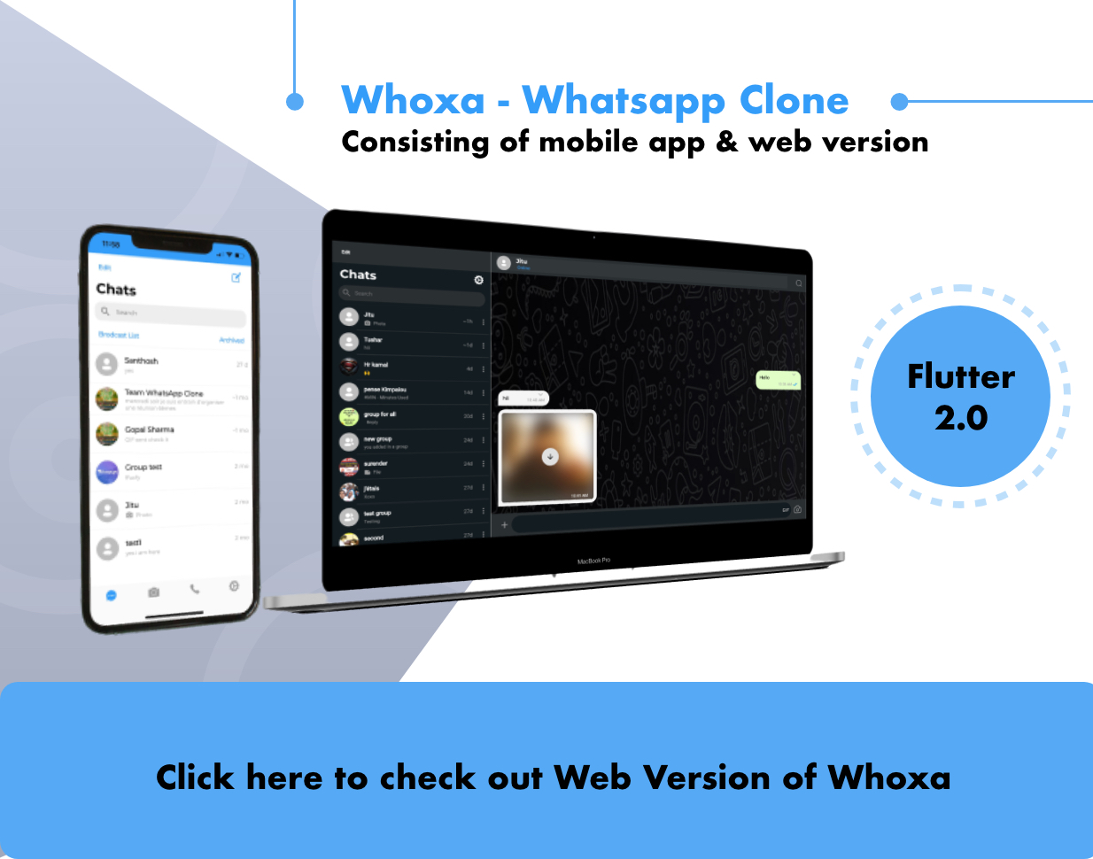 WhatsApp Clone App | Chat, Audio, Video App Flutter Android and iOS with Admin Panel - 6