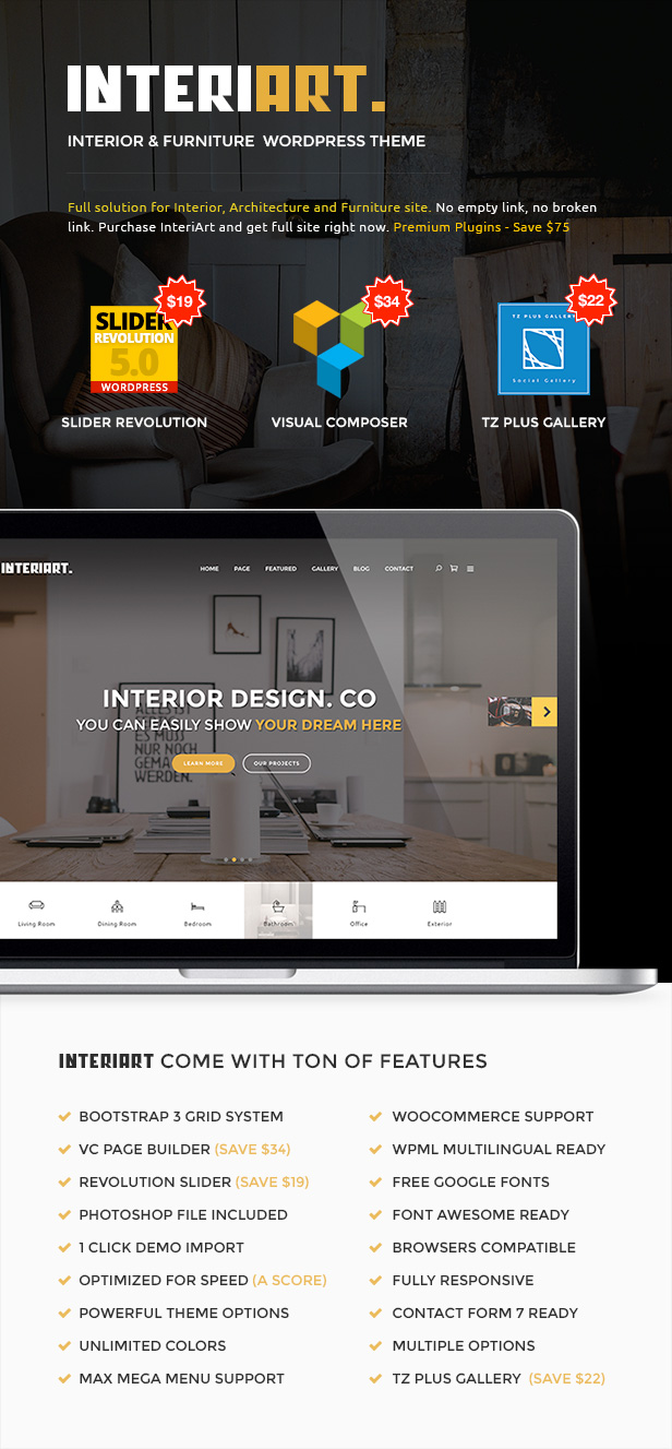 InteriArt - Furniture & Interior WordPress Theme - 2