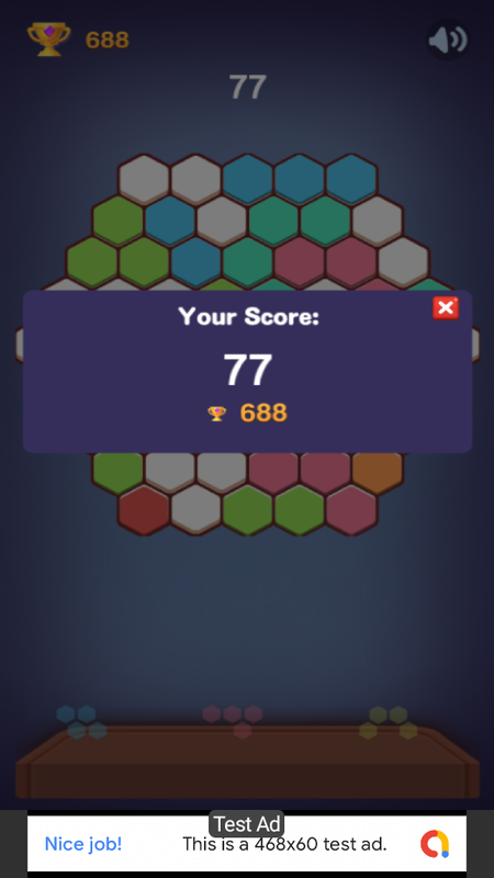 Hexa Tiles - Puzzle Game Android Studio Project with AdMob Ads + Ready to Publish - 4