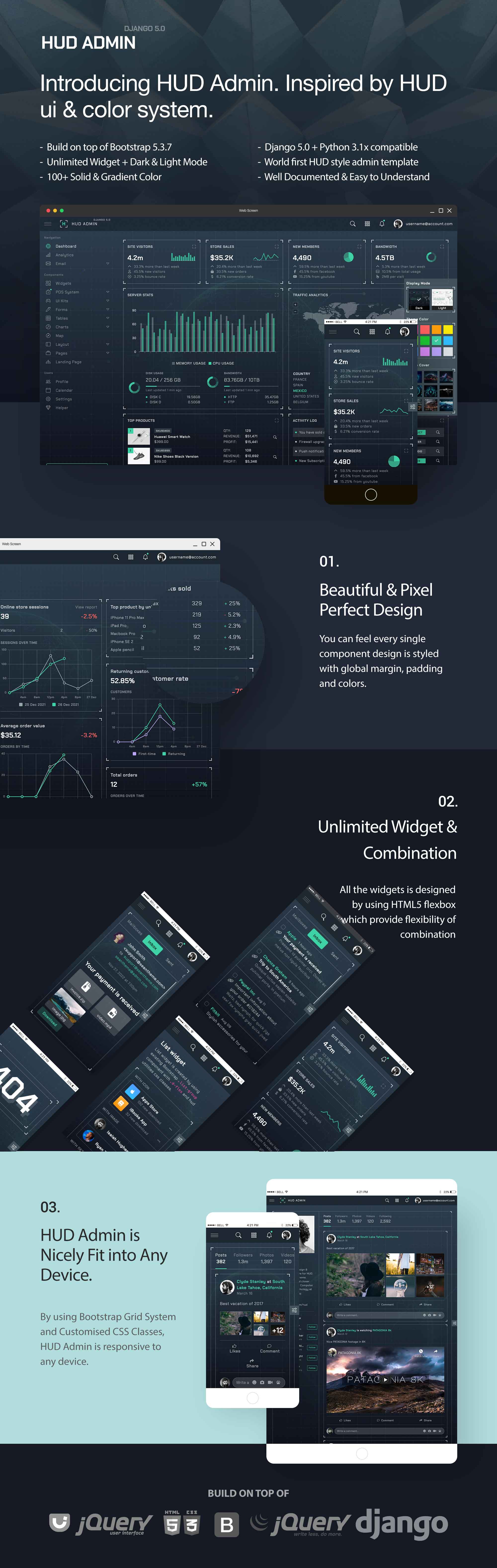 HUD - Django 5.0 Bootstrap Admin Template - 11