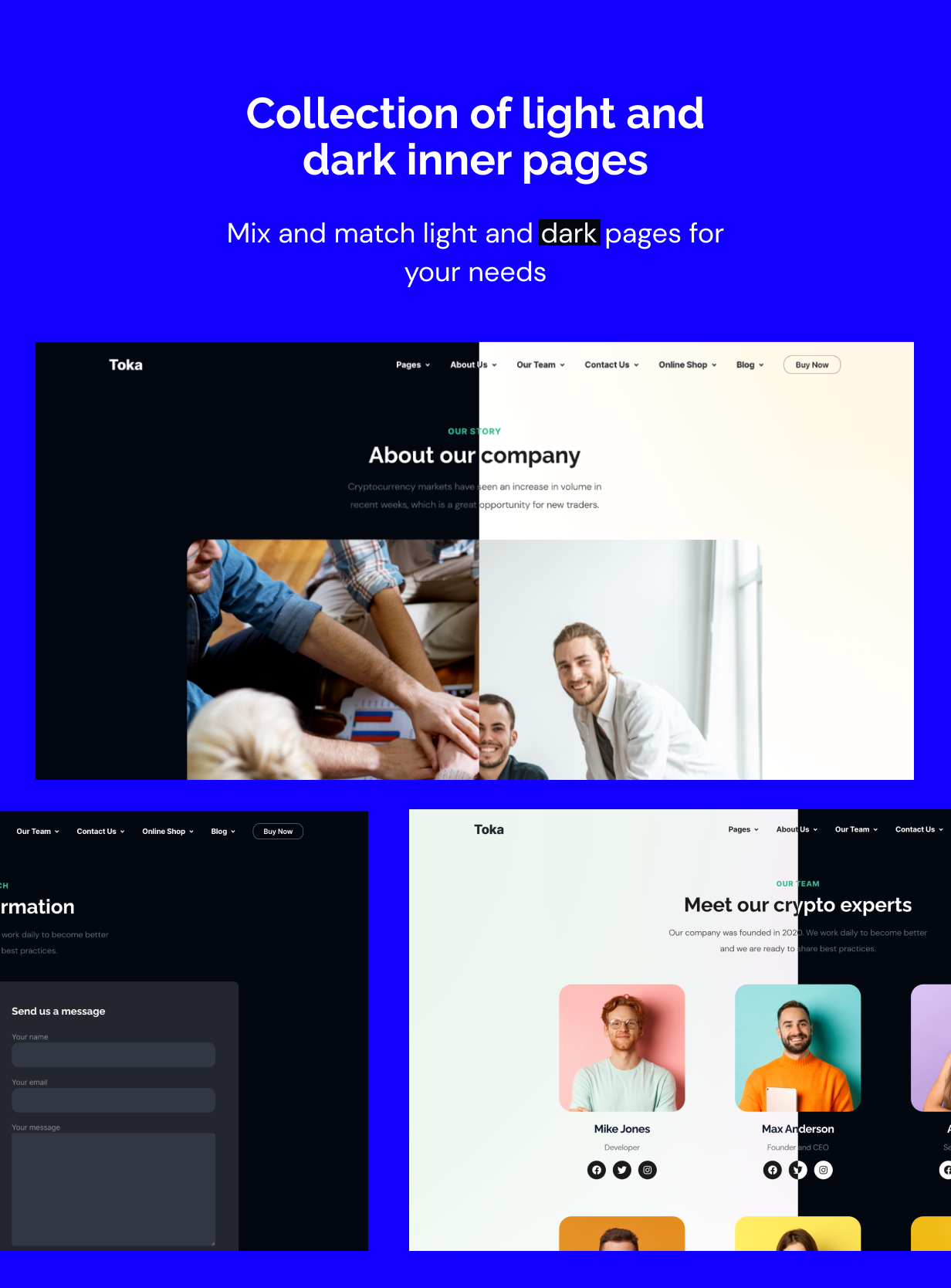 Toka - NFT & Crypto WordPress Theme 3