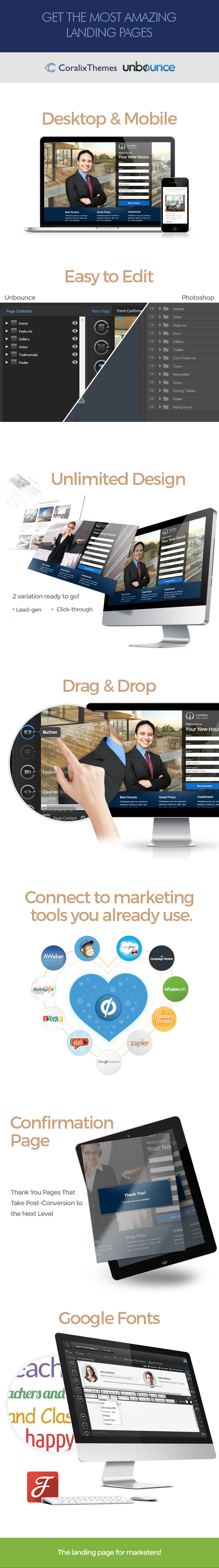 unbounce london real estate landing page