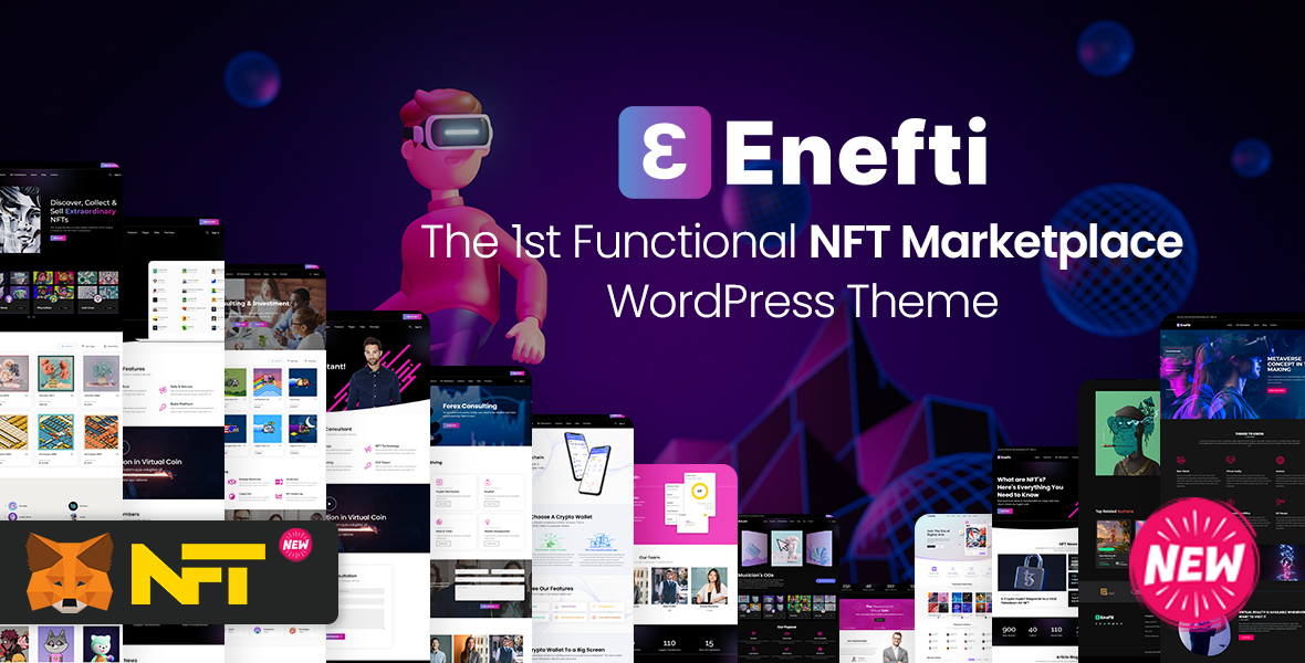 Enefti - NFT Marketplace Template - 1