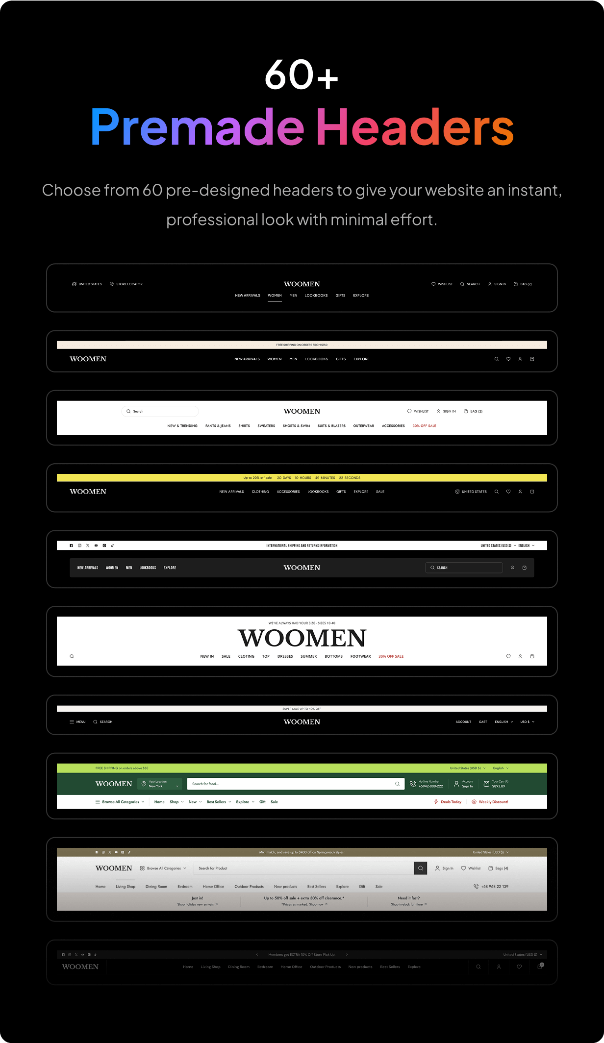 WooMen – Fashion & Multipurpose eCommerce Figma Template - 5
