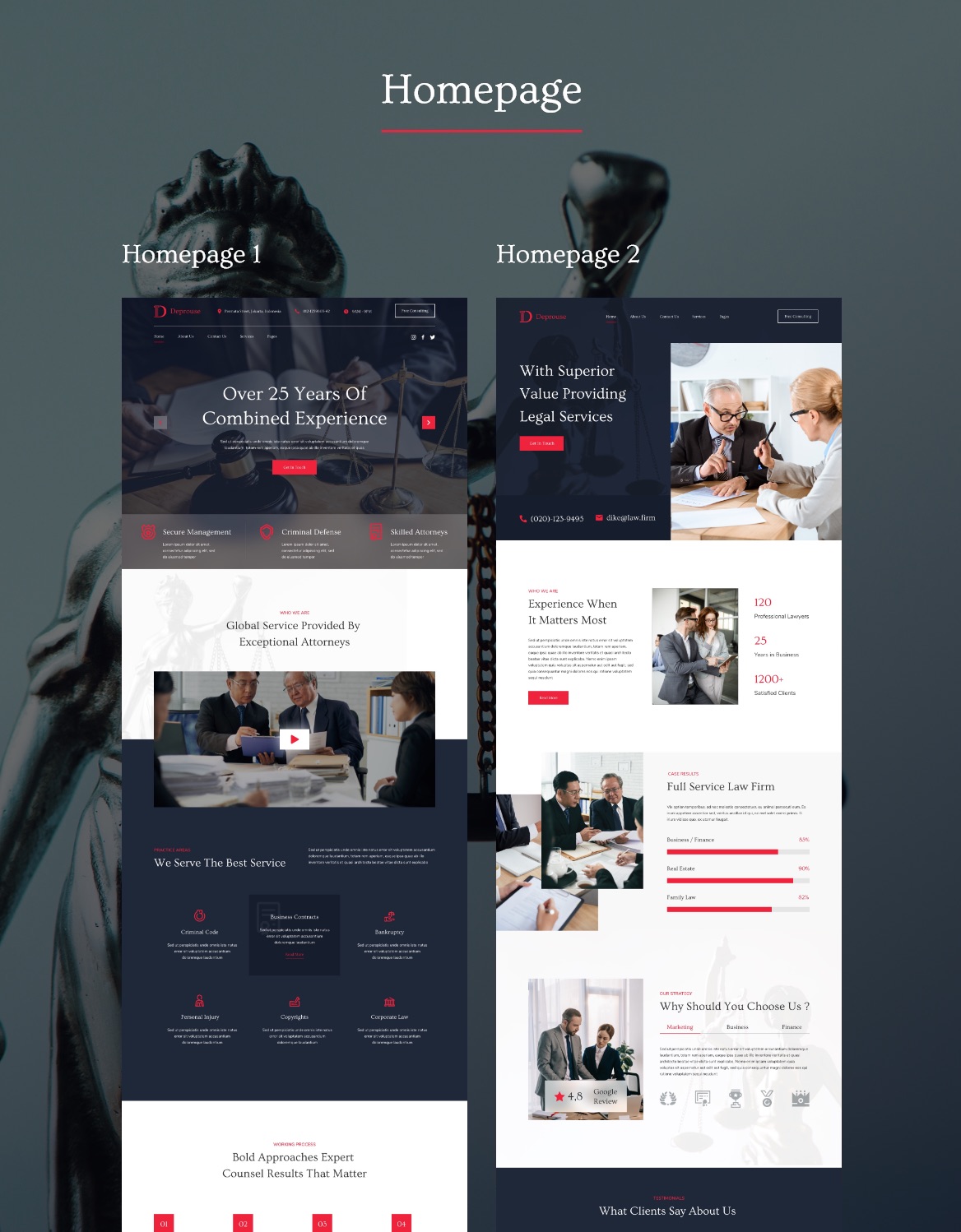 Dike - Lawfrim & Attorneys Website Template - 1
