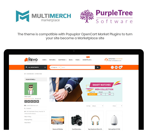 Revo - Drag & Drop Multipurpose OpenCart 3 & 2.3 Theme with 15 Layouts Ready