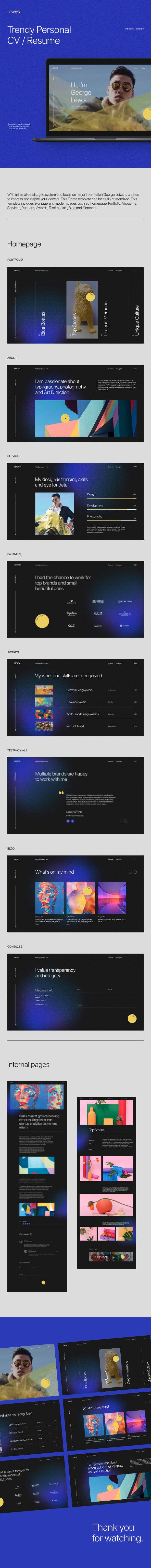 George Lewis - Personal CV/Resume HTML Template - 4