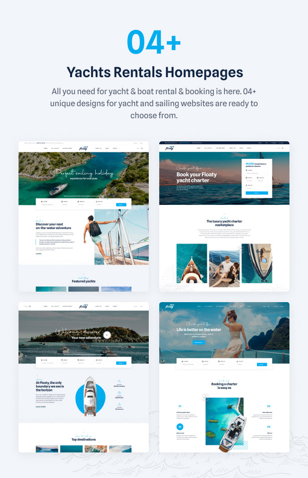 Floaty - Boat & Yacht Rental WordPress Theme