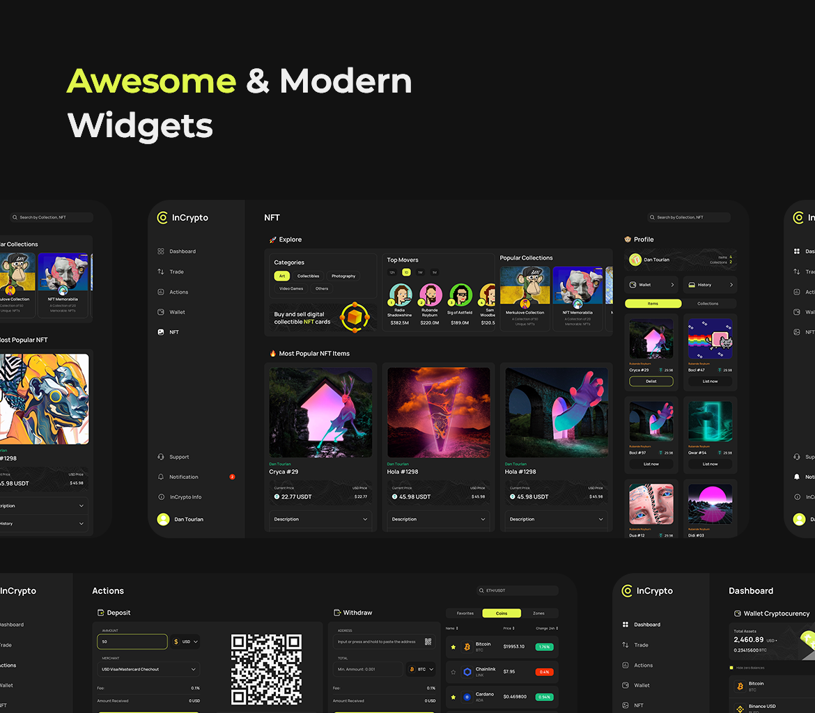 Dark and Light User Interface Elements