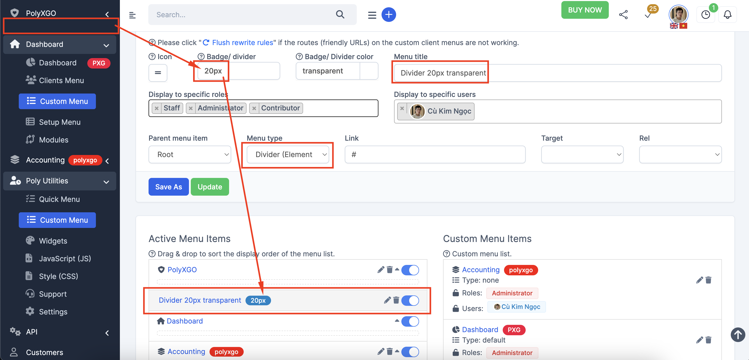 PolyUtilities for Perfex CRM: Quick Access Menu, Custom JS, CSS, and More - 2