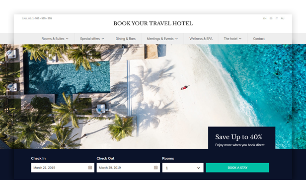 Hotel WordPress Theme