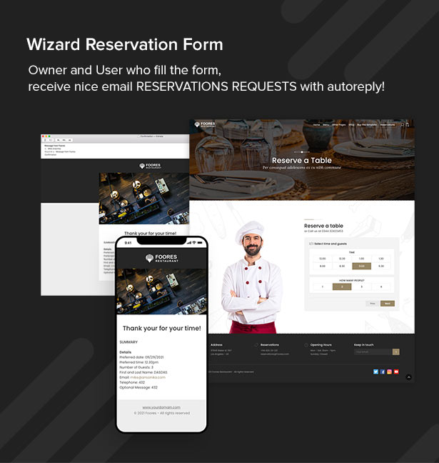Foores - Restaurant Site Templater