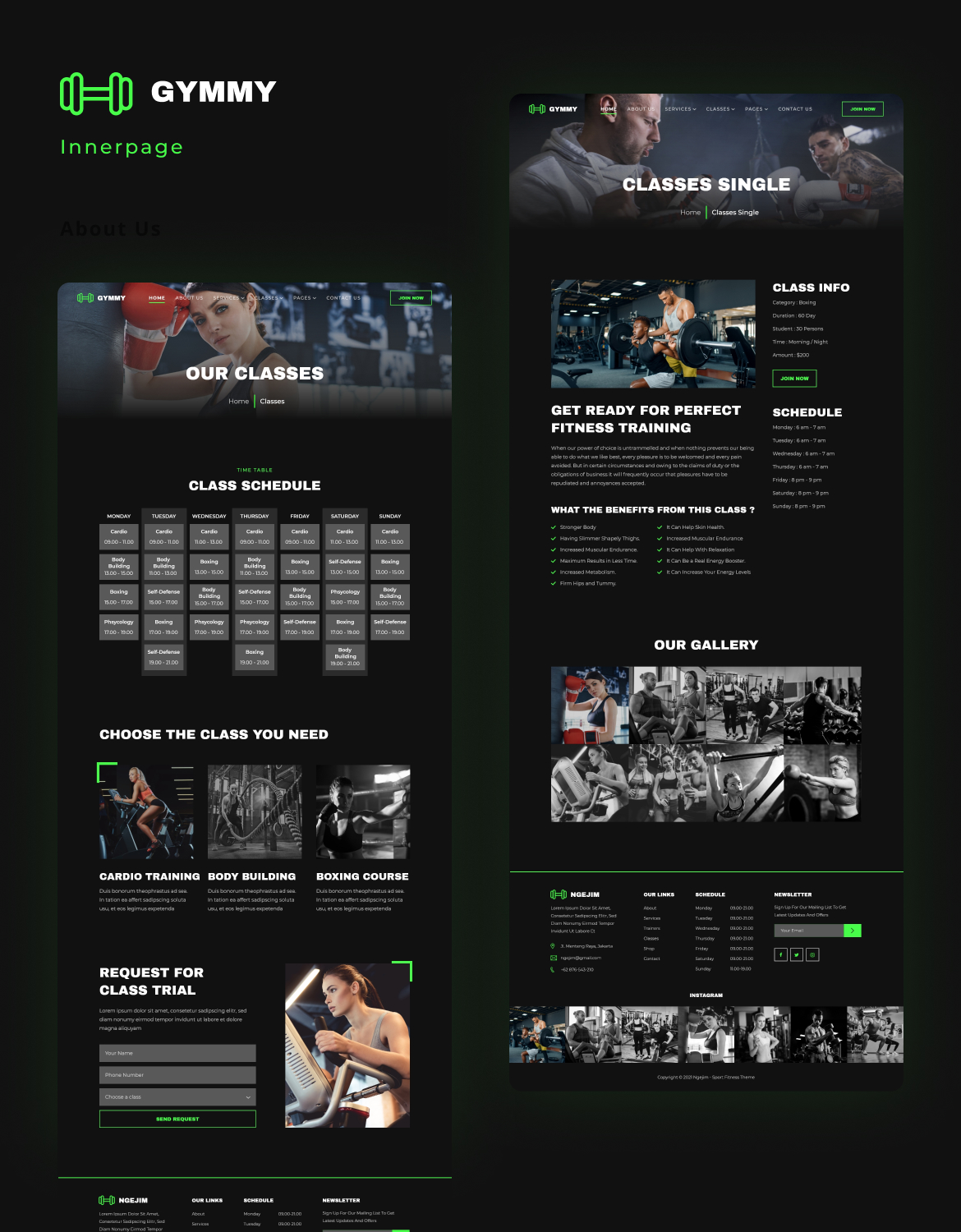 Gymmy | Sport & Fitness Elementor Template Kit - 4