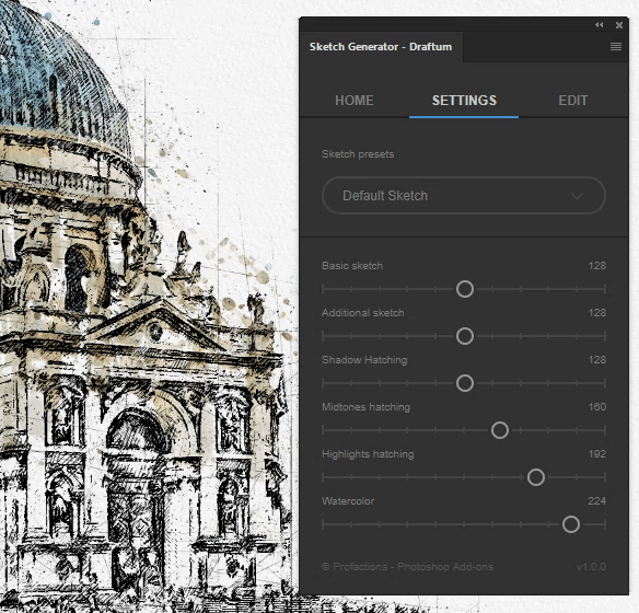 Sketch Generator - Draftum - Photoshop Plugin - 5