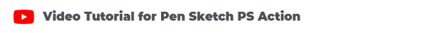 video tutorial pen sketch photoshop action